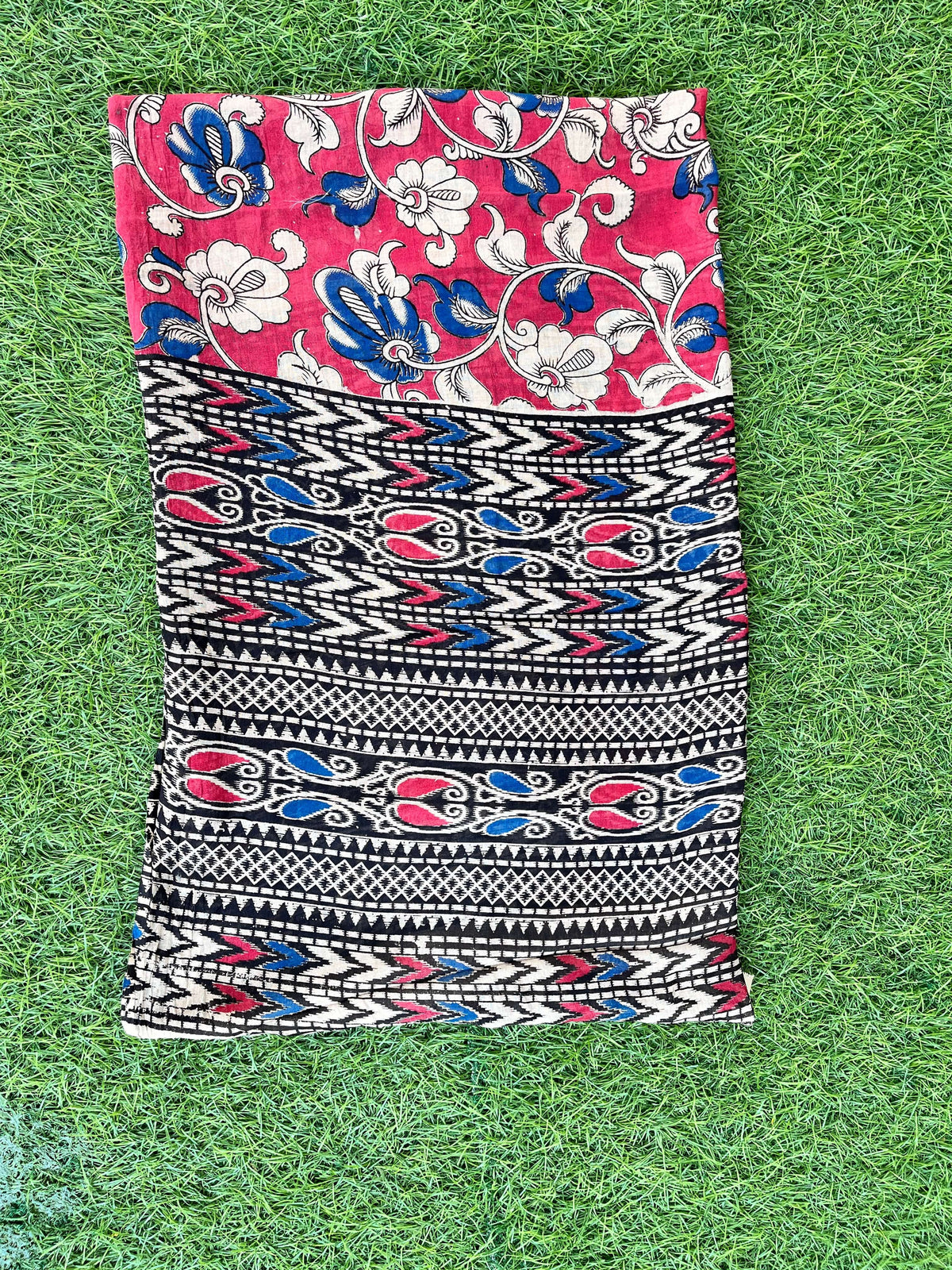 Kalamkari Cotton Screen Printed Duppata-CLRS-SCD-M062