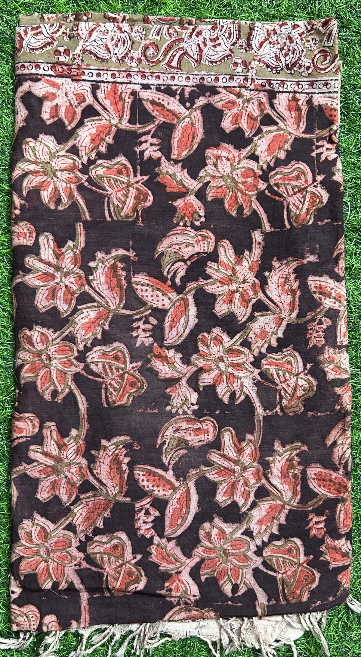 Kalamkari Cotton Dupatta- KHD-C-M001