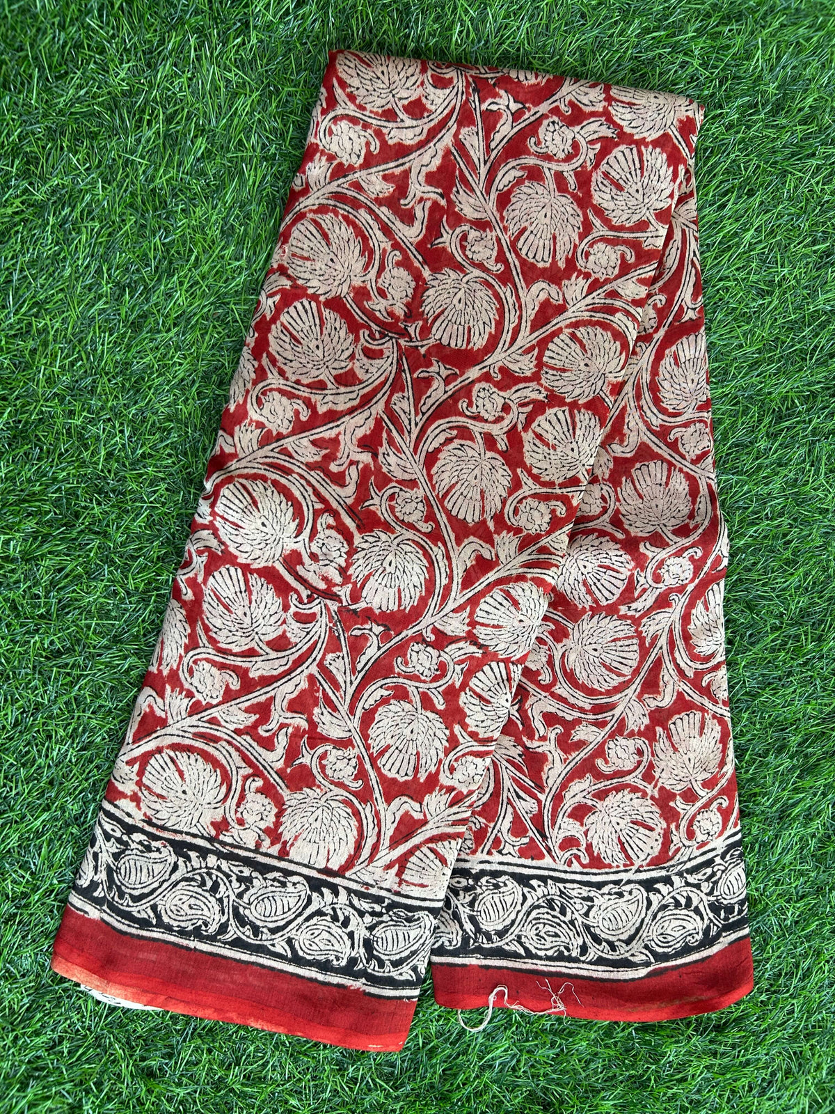 Kalamkari Chanderi Silk Saree-KCHAN-M123