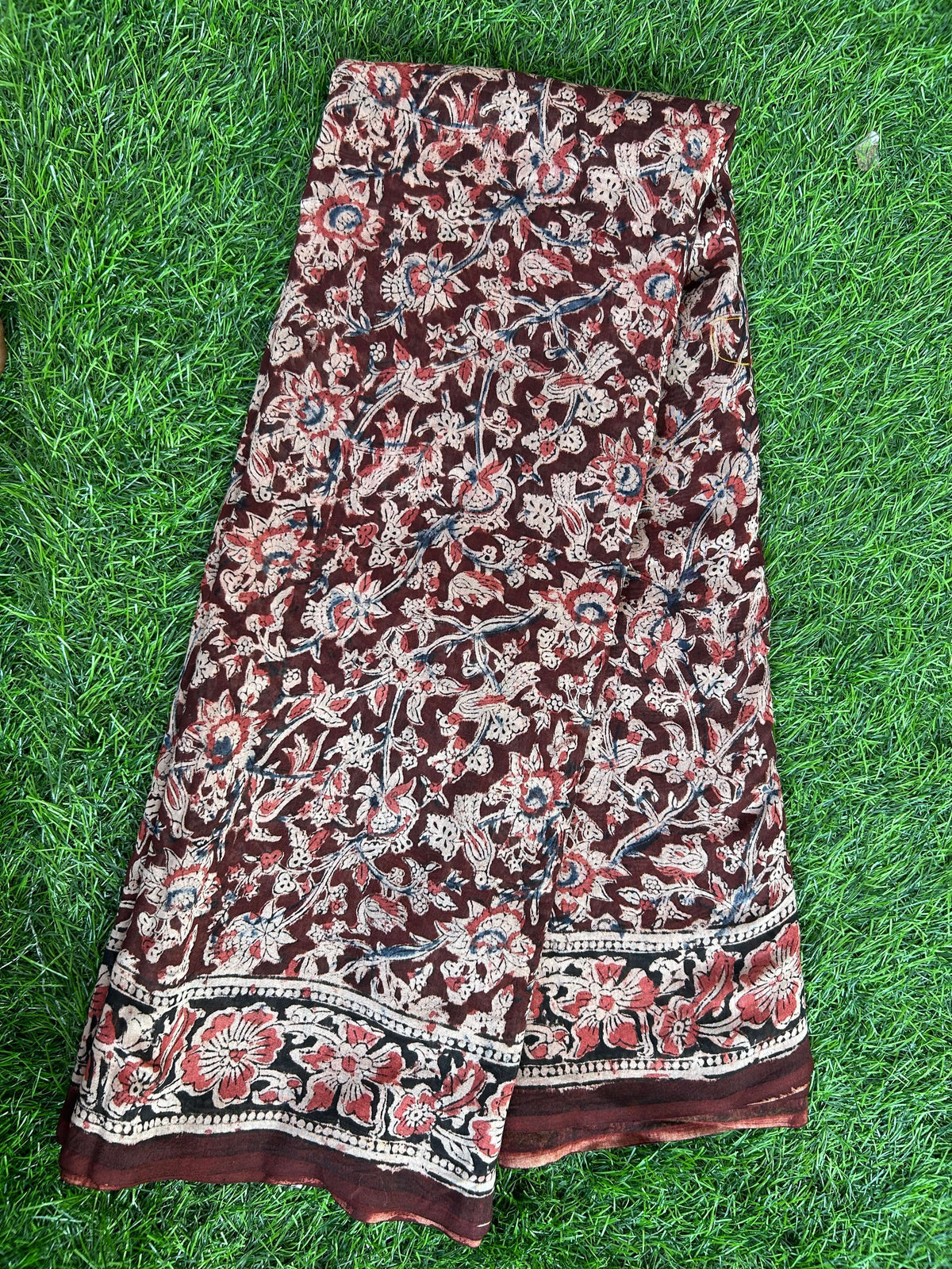 Kalamkari Chanderi Silk Saree-KCHAN-M162