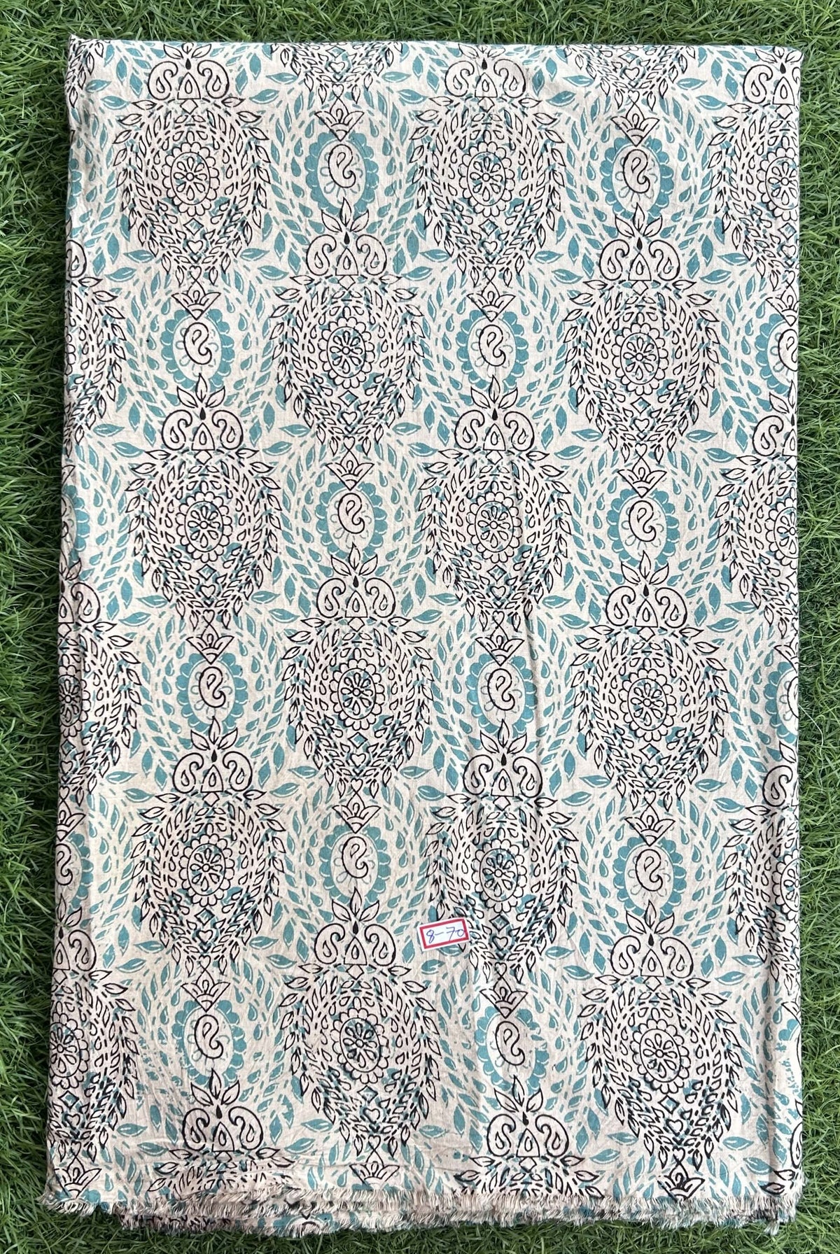 Kalamkari Screen Printed Cotton Fabric - M018