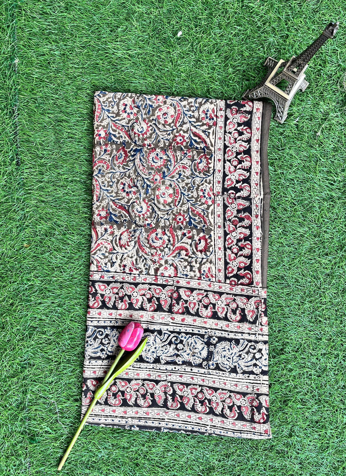 Kalamkari Dupatta- KHBD-CT-M014