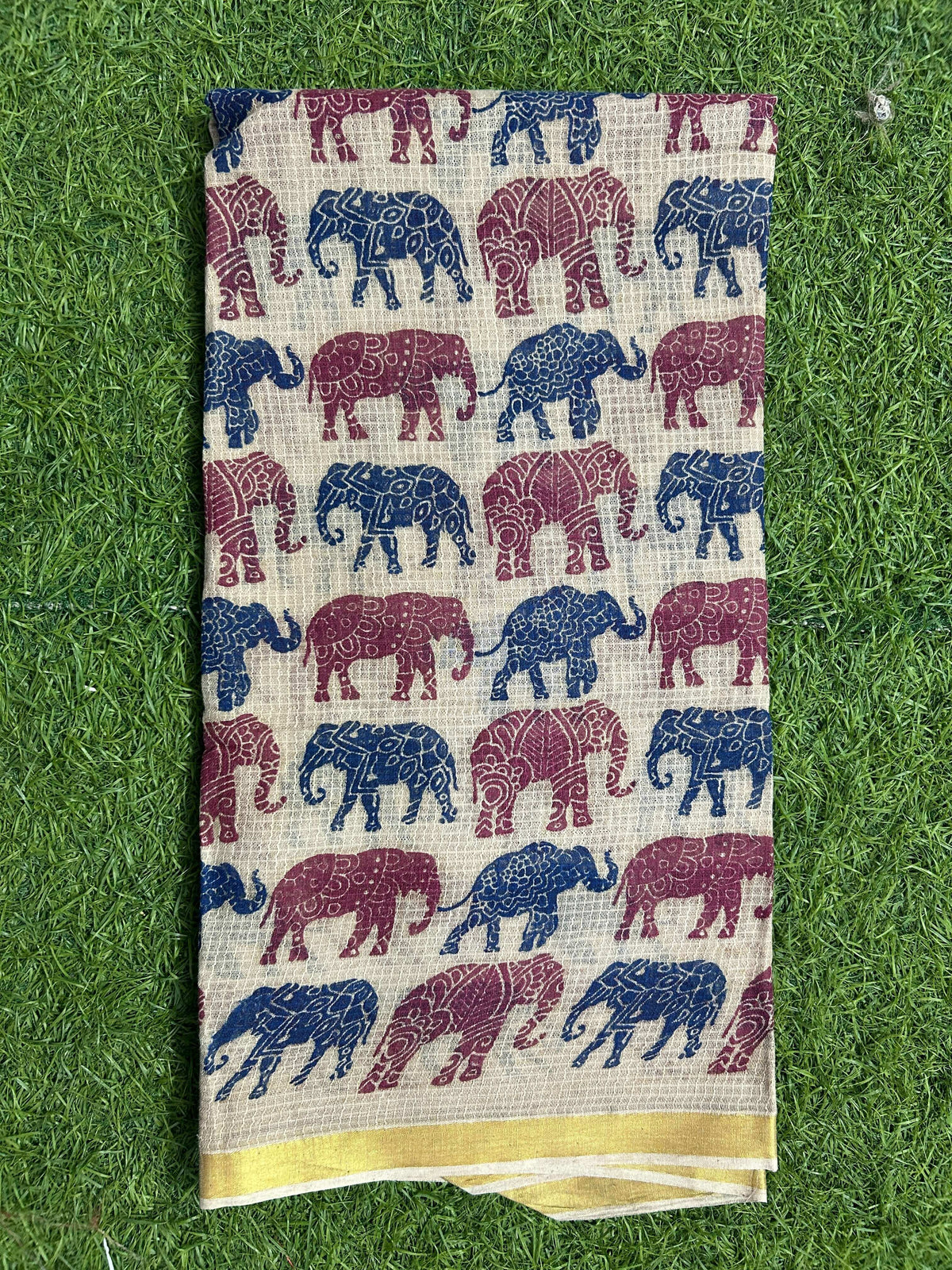 Kalamkari Kota Cotton Screen Printed Duppata-KKC-SCD-M068