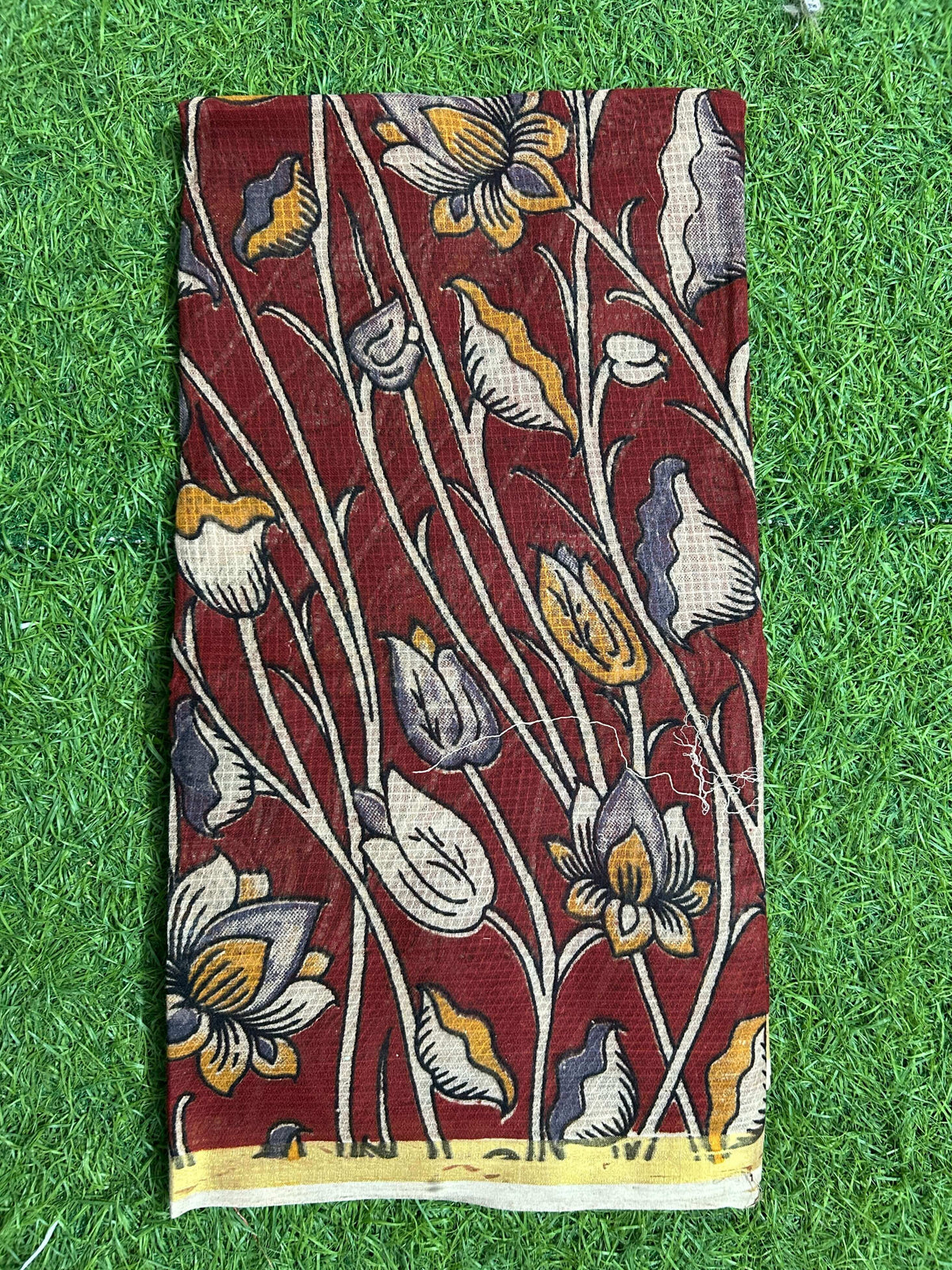 Kalamkari Kota Cotton Screen Printed Duppata-KKC-SCD-M072
