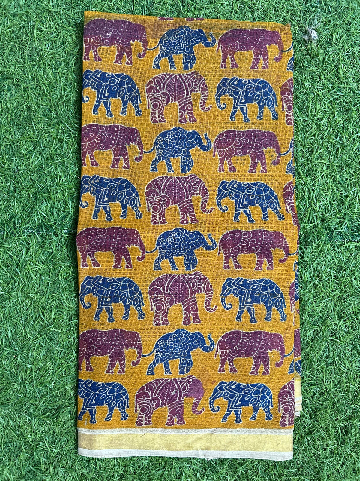 Kalamkari Kota Cotton Screen Printed Duppata-KKC-SCD-M073