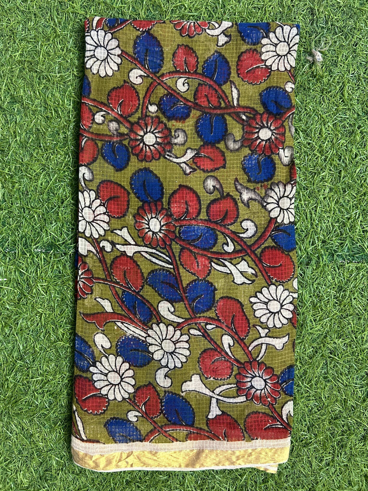Kalamkari Kota Cotton Screen Printed Duppata-KKC-SCD-M080