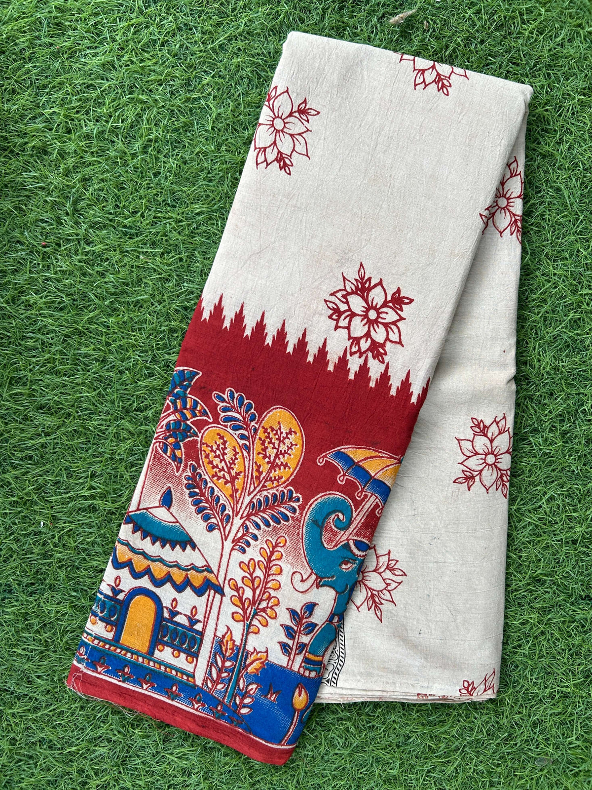 Kalamkari Cotton Saree – KCS-M795