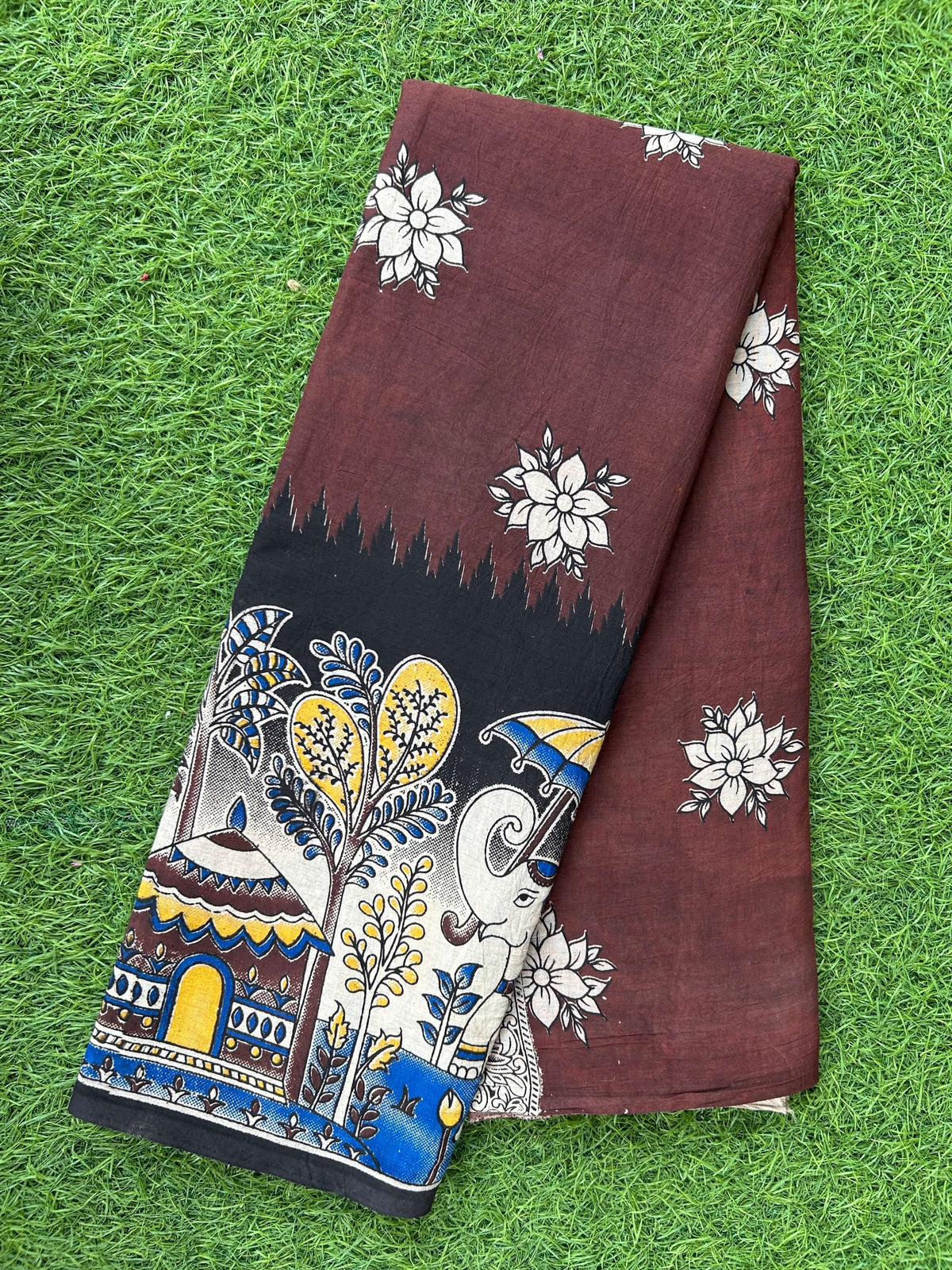Kalamkari Cotton Saree – KCS-M796