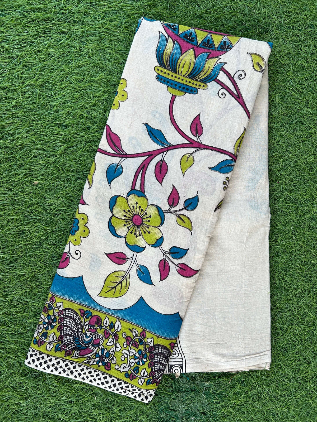 Kalamkari Cotton Saree – KCS-M800