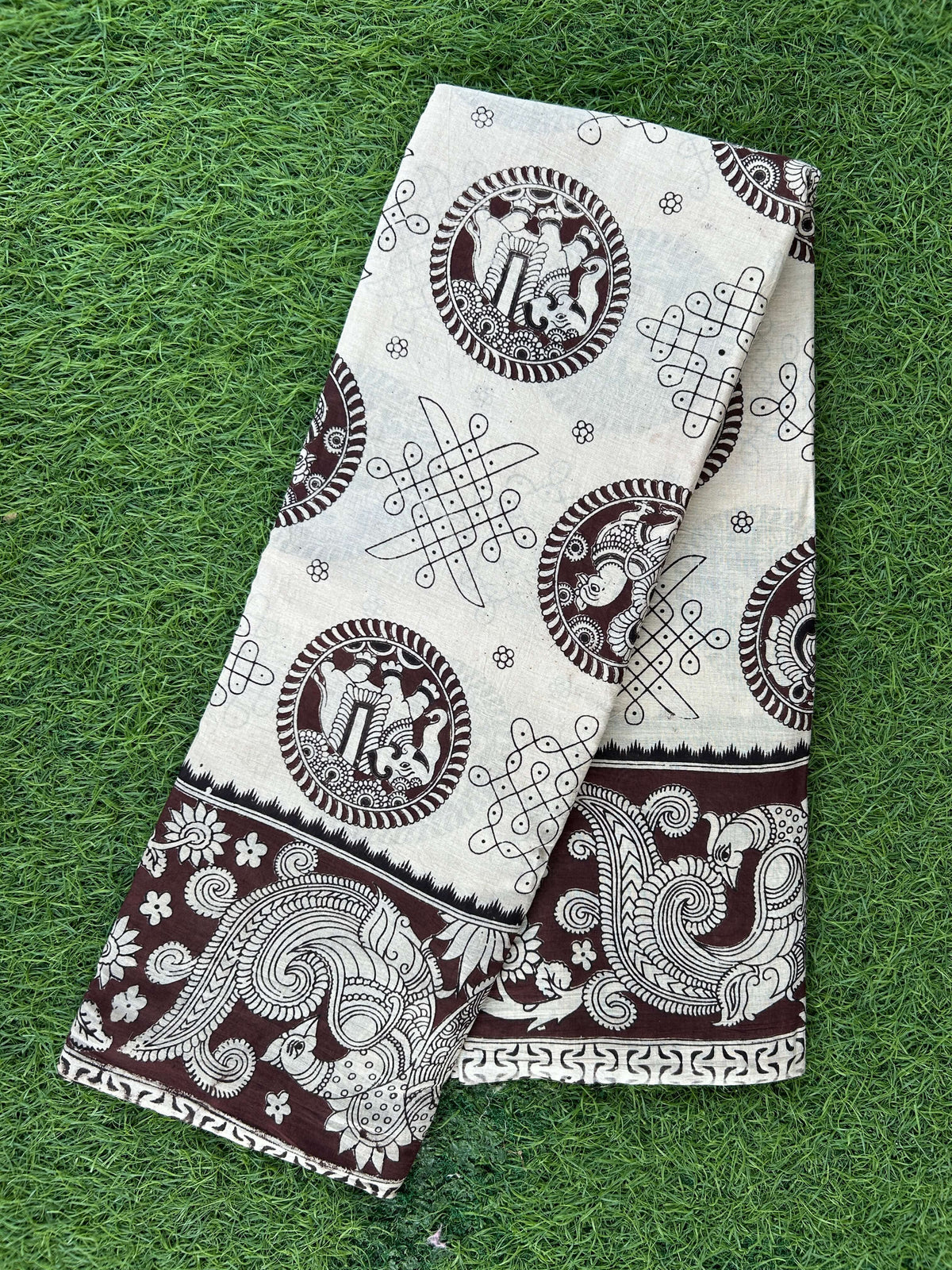 Kalamkari Cotton Saree – KCS-M808