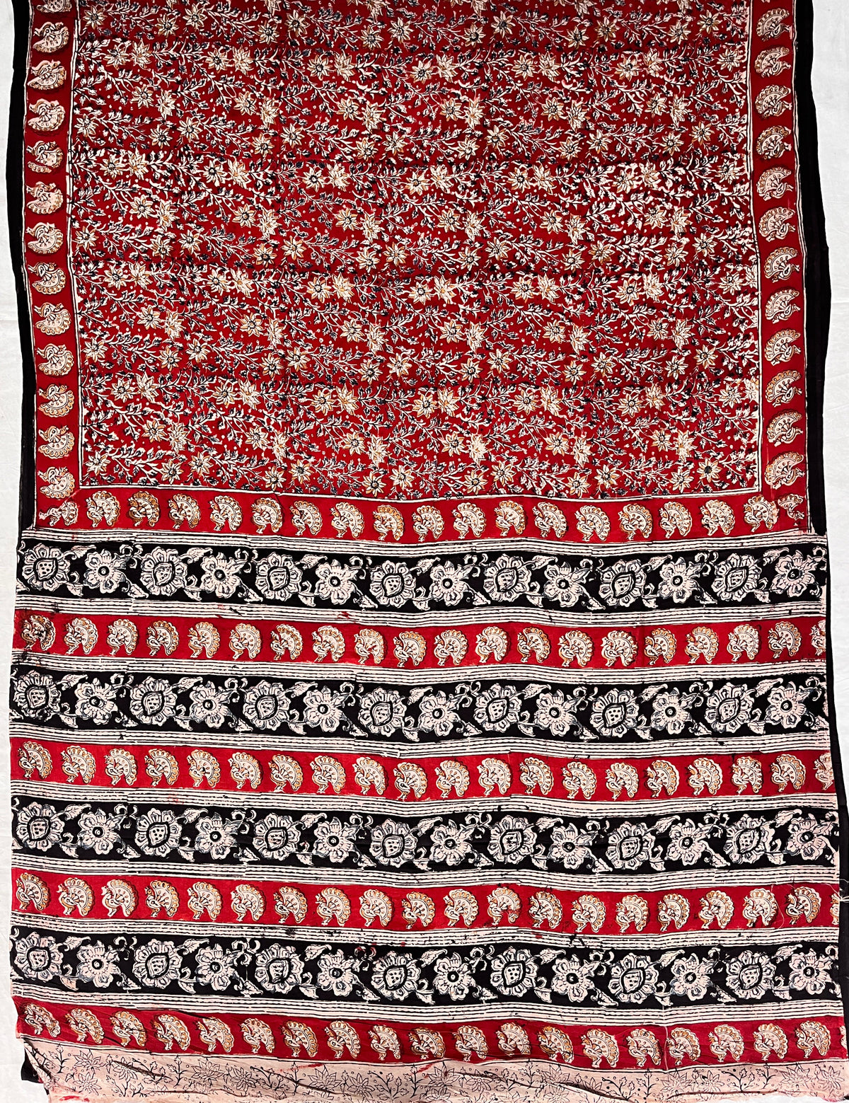 Handblock Print Chennuri Silk Sarees