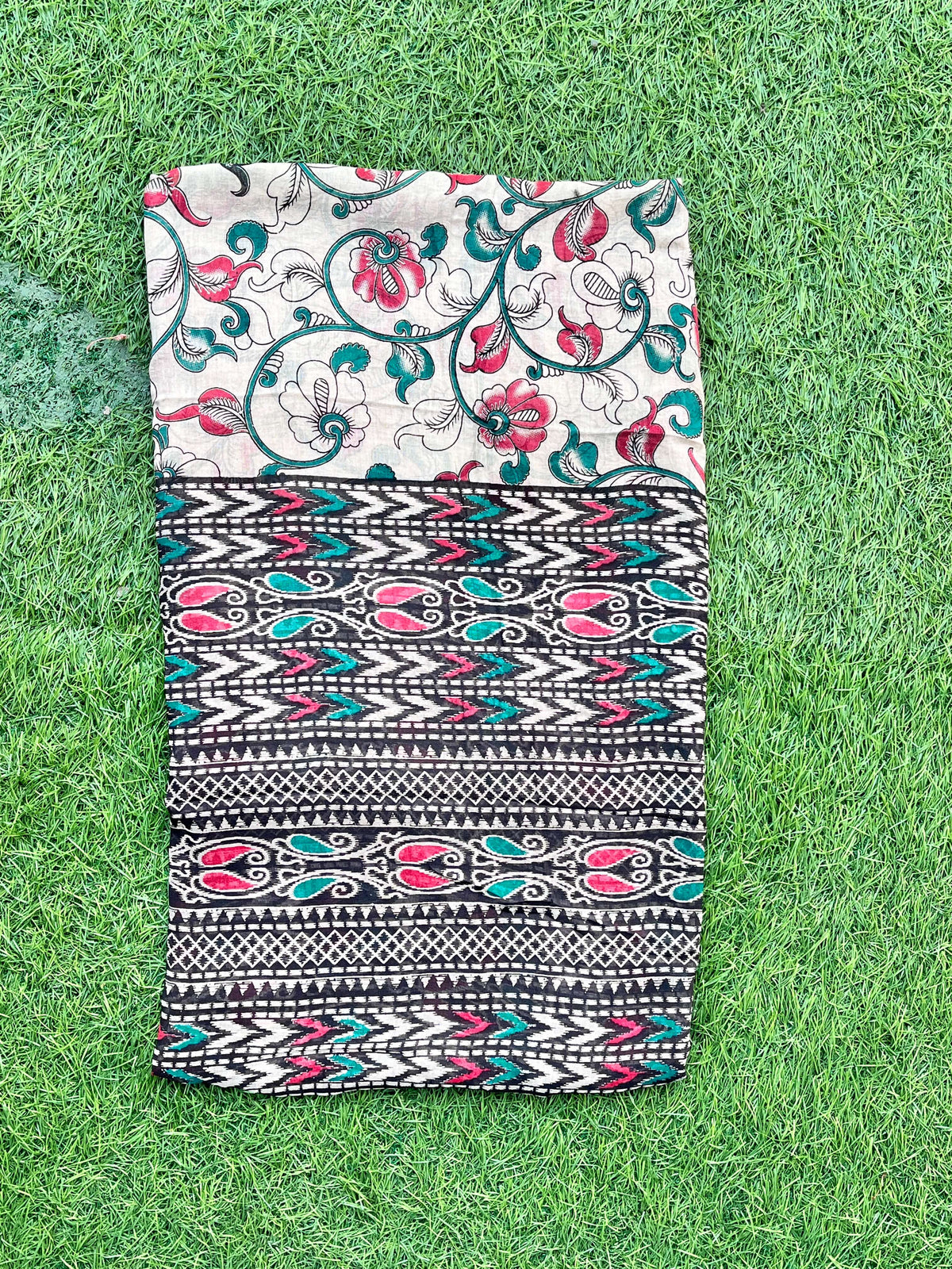 Kalamkari Cotton Screen Printed Duppata-CLRS-SCD-M063