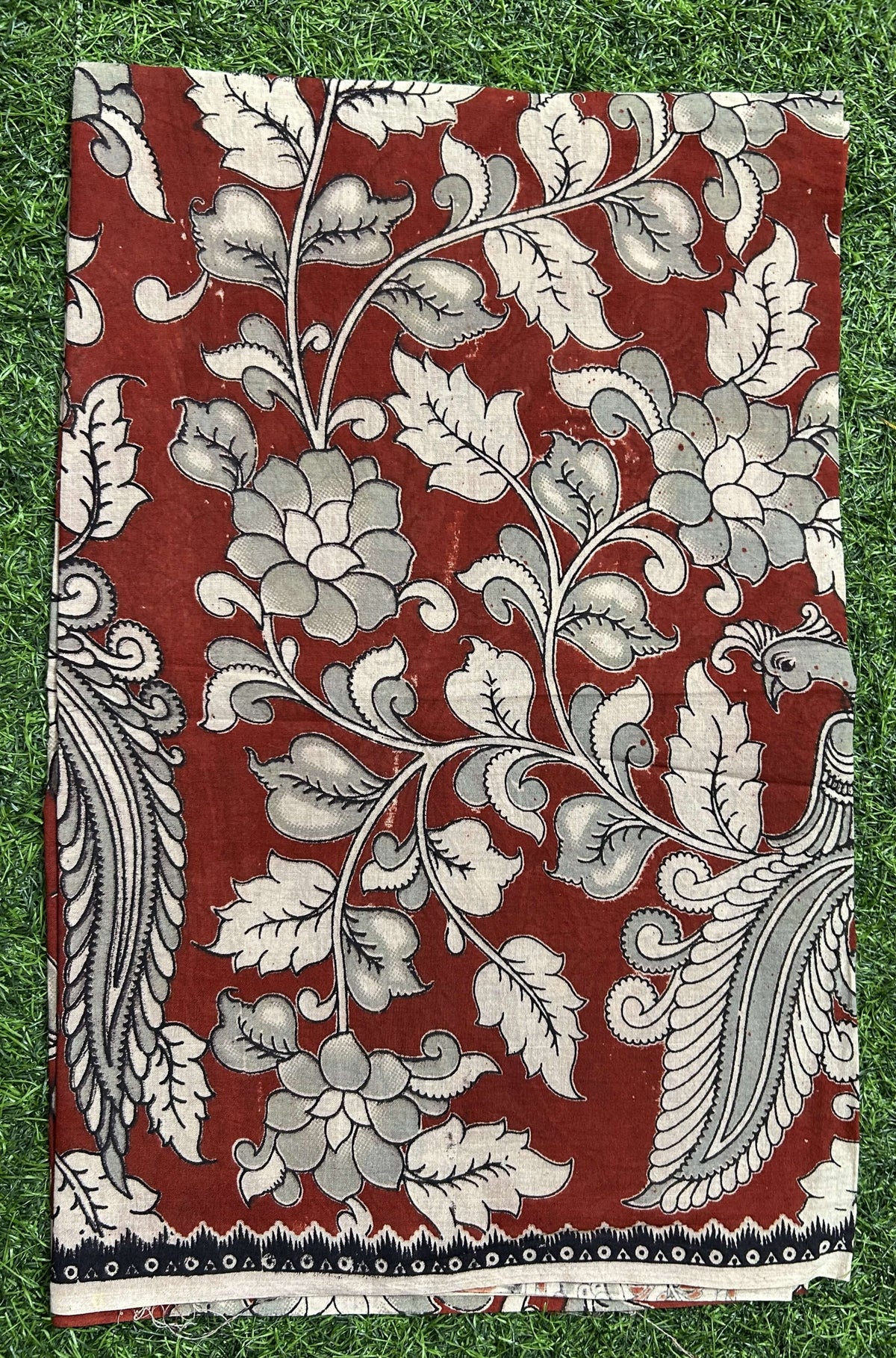 Kalamkari Cotton Screen Print Dupatta- KSPCD-M124