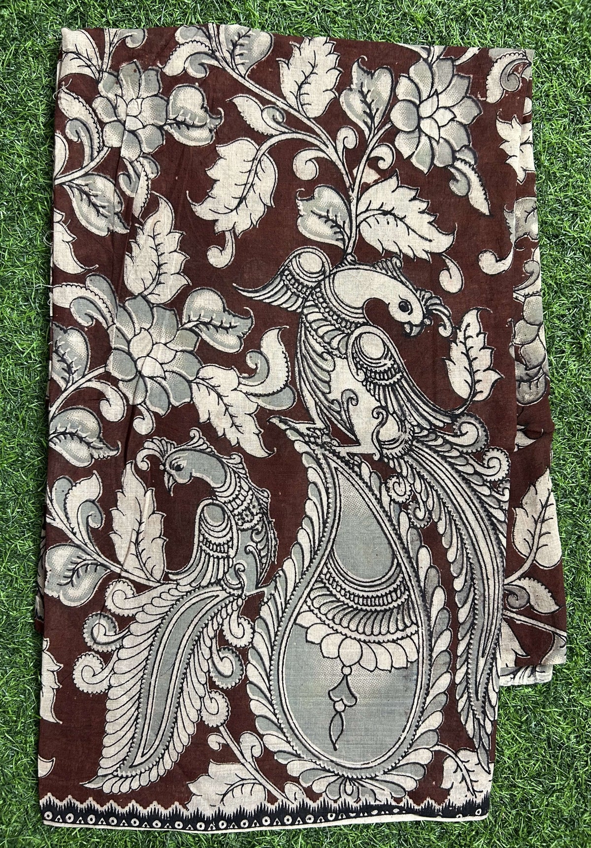 Kalamkari Cotton Screen Print Dupatta- KSPCD-M130