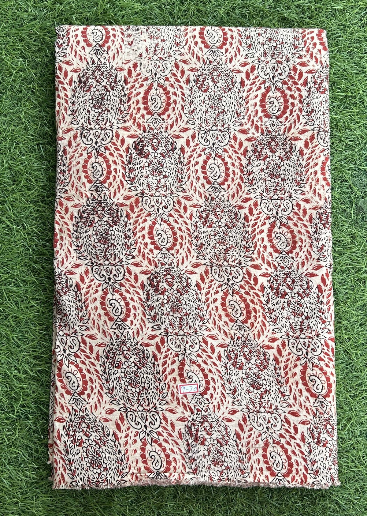 Kalamkari Screen Printed Cotton Fabric - M017