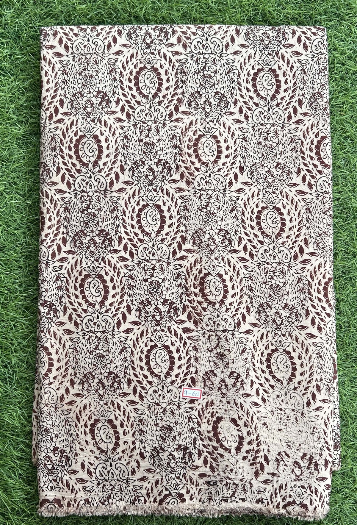 Kalamkari Screen Printed Cotton Fabric - M010