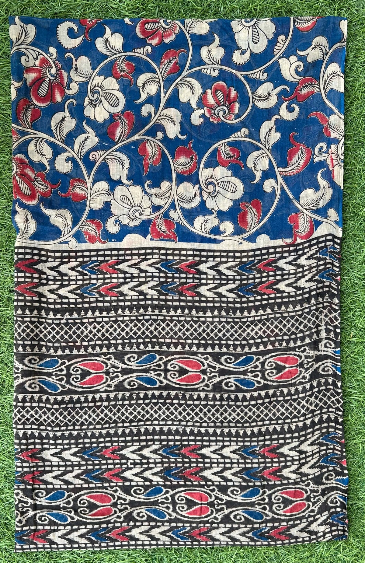 Kalamkari Cotton Screen Print Dupatta- KSPCD-M120