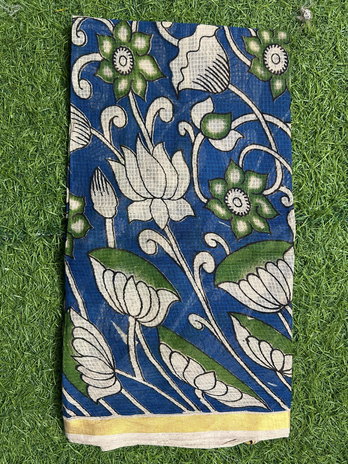Kalamkari Kota Cotton Screen Printed Duppata-KKC-SCD-M066