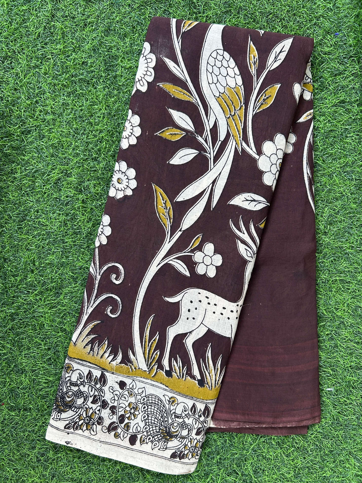 Kalamkari Cotton Saree – KCS-M793