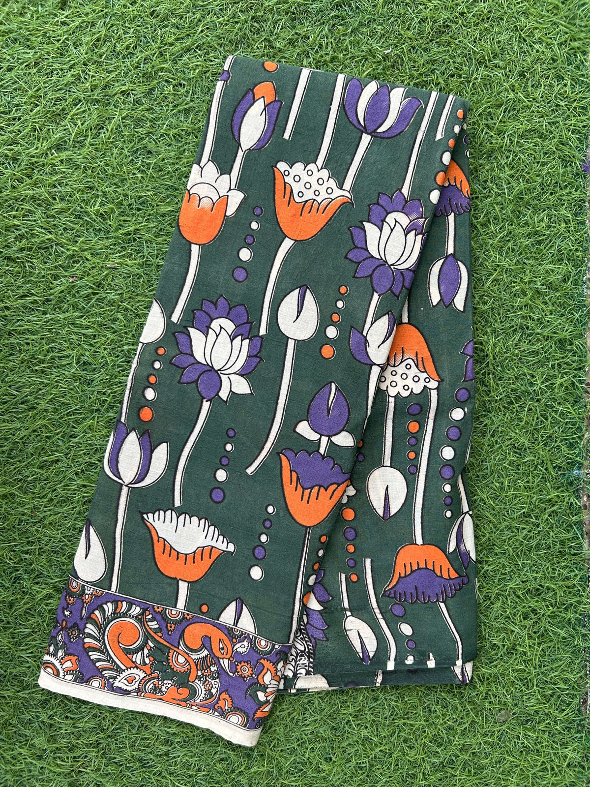 Kalamkari Cotton Saree – KCS-M836