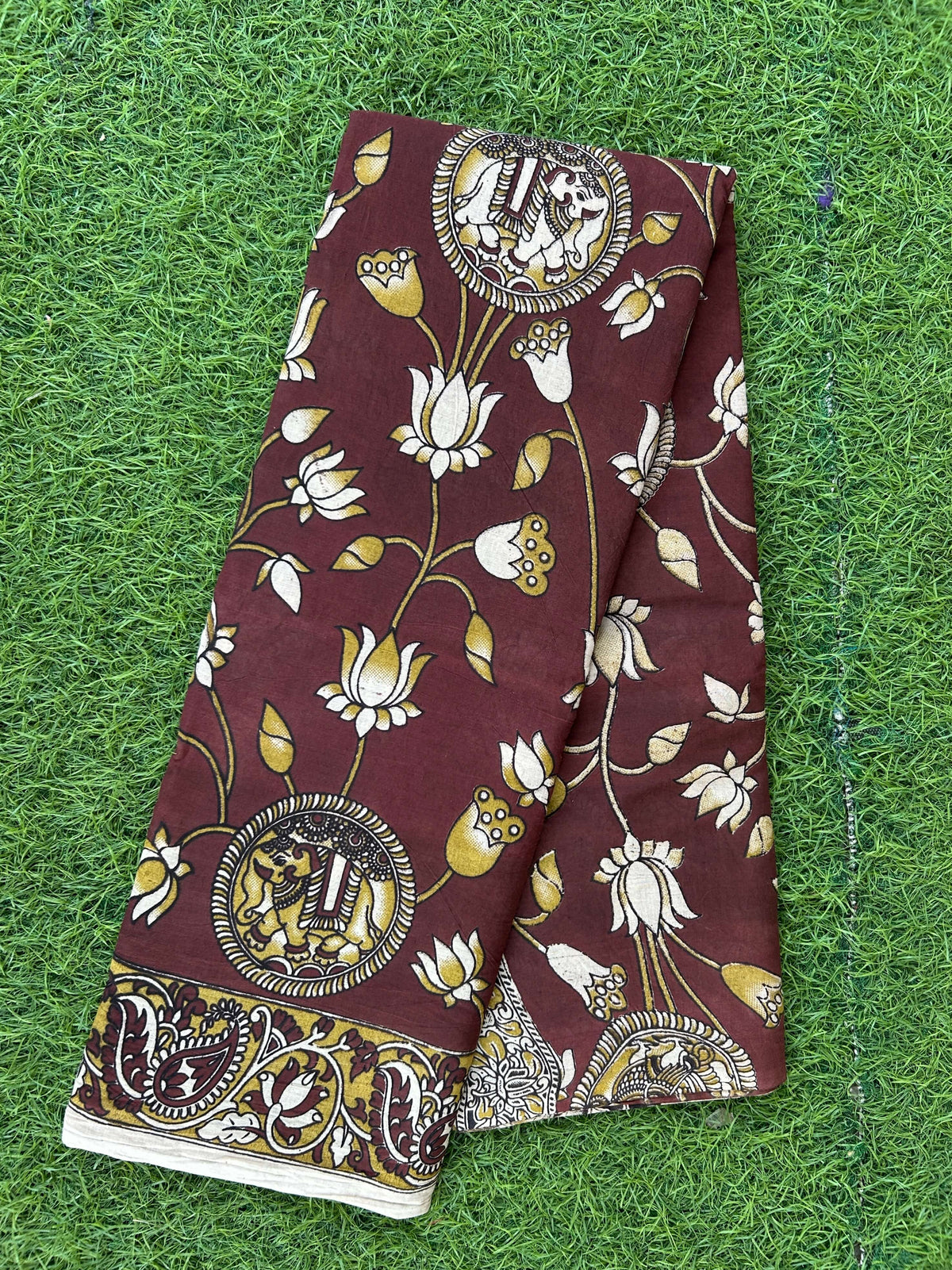 Kalamkari Cotton Saree – KCS-M837