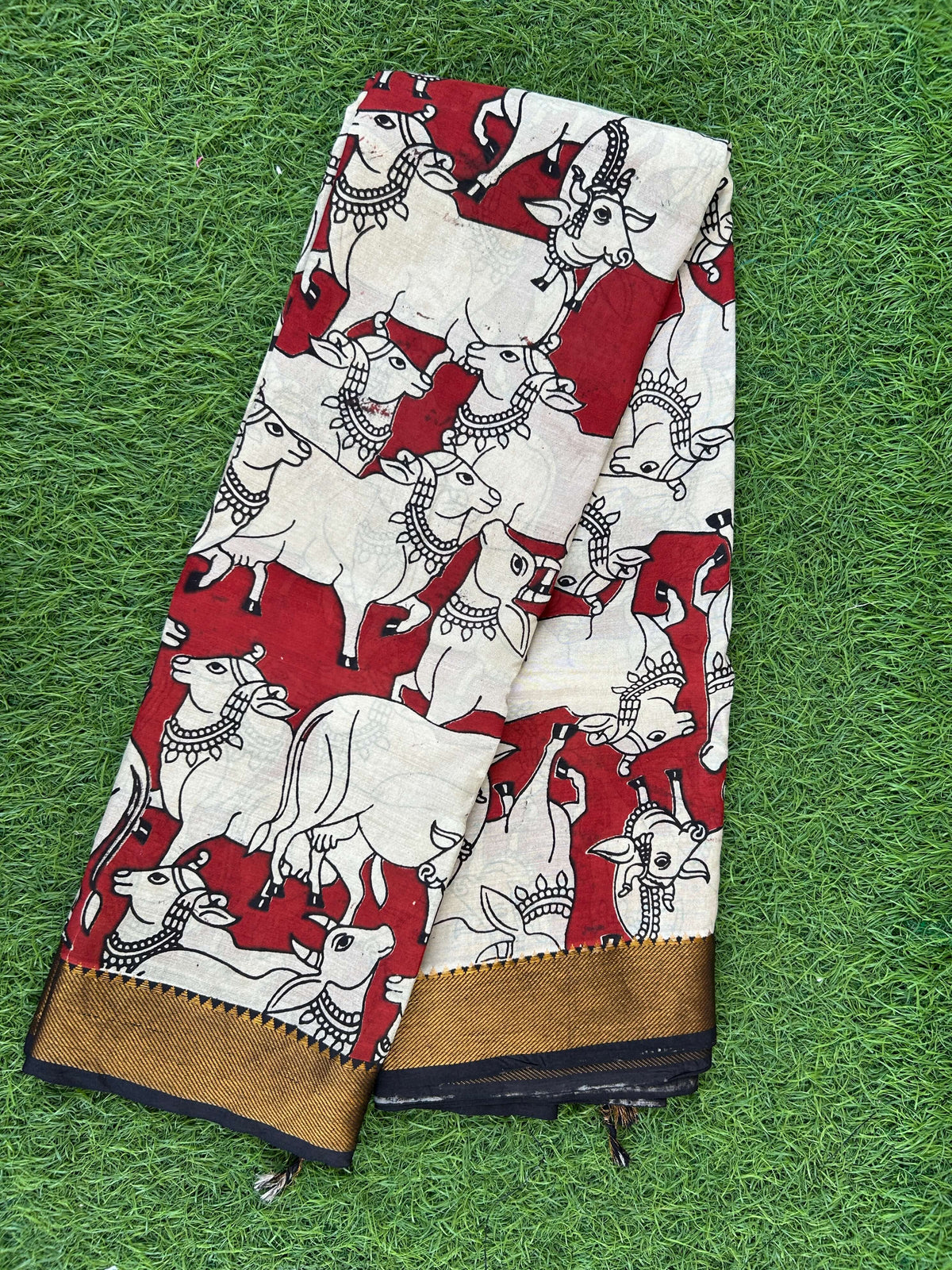 Kalamkari Chennuri Silk Nizam Border  Saree-KNB-SP-M380