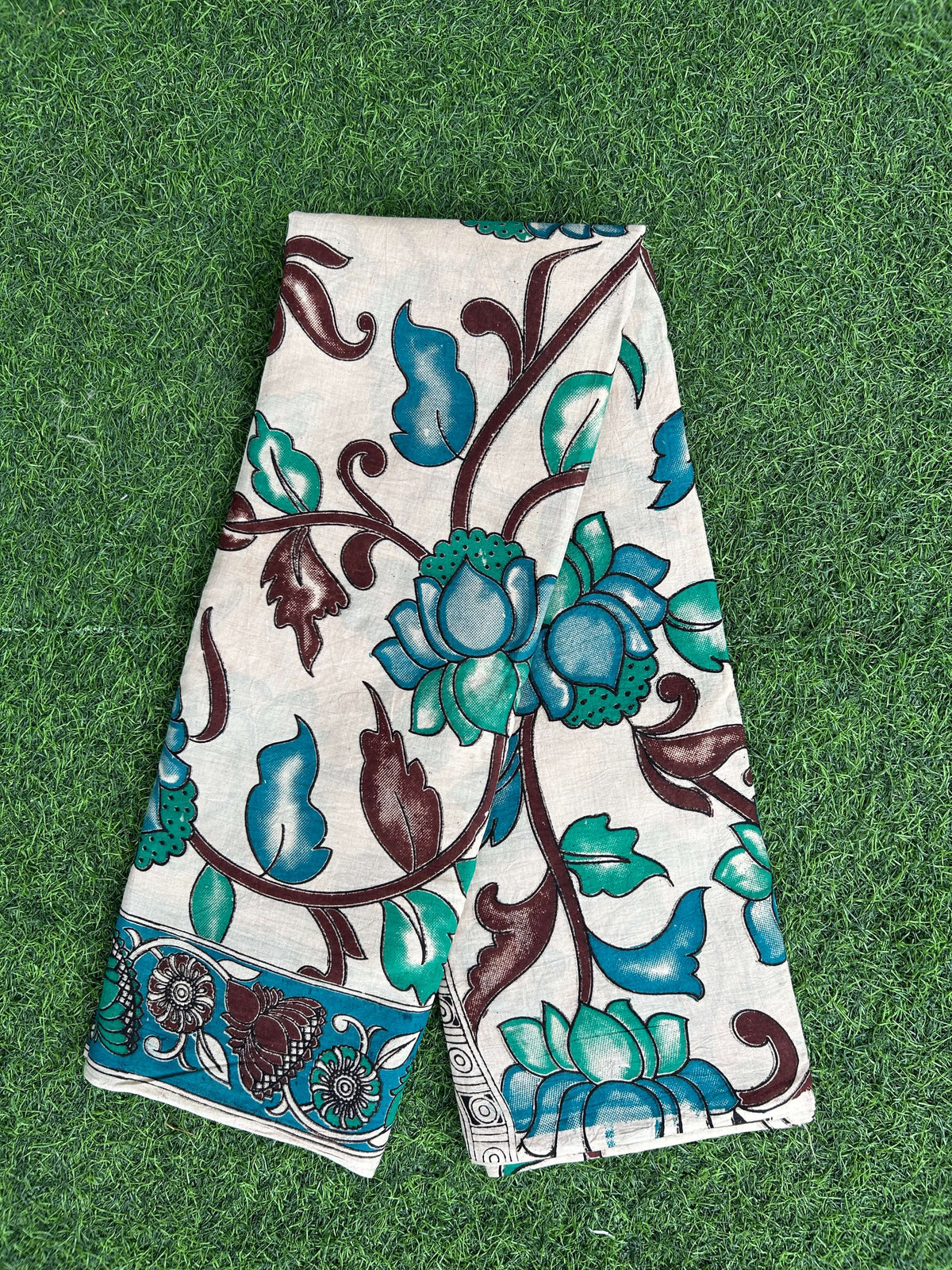 Kalamkari Cotton Saree – KCS-M814
