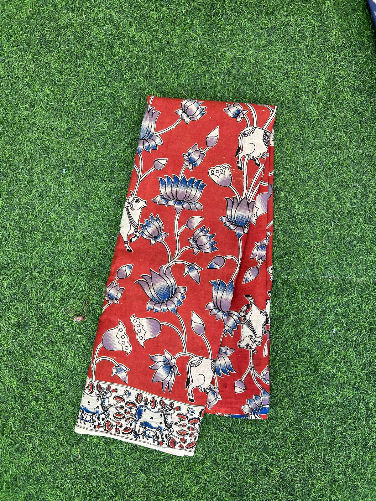 Kalamkari Cotton Saree – KCS-M822
